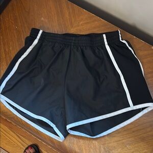 Augusta Sportswear Black Athletic Shorts with Elastic Waistband